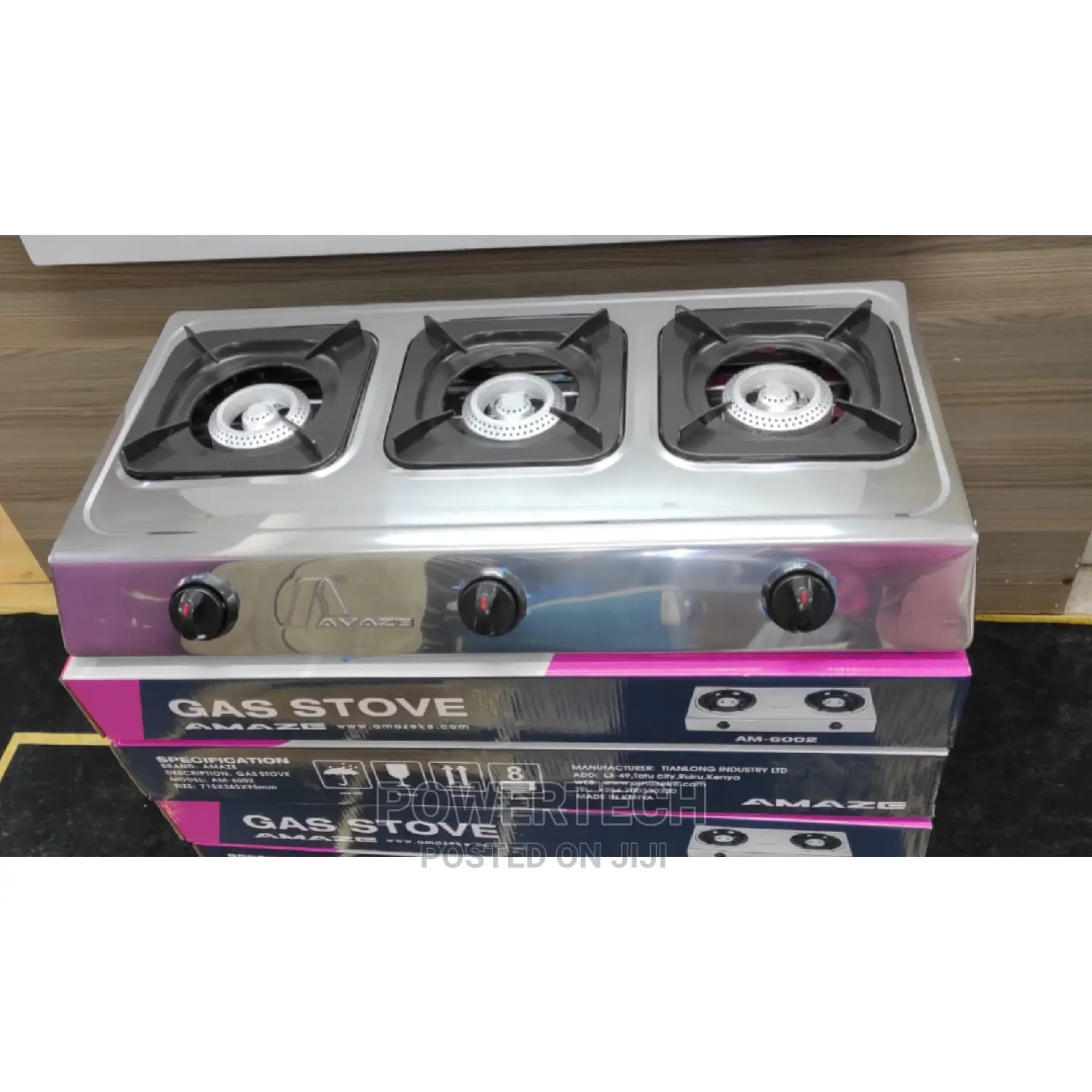 Amaze 3 Burner Gas Stove