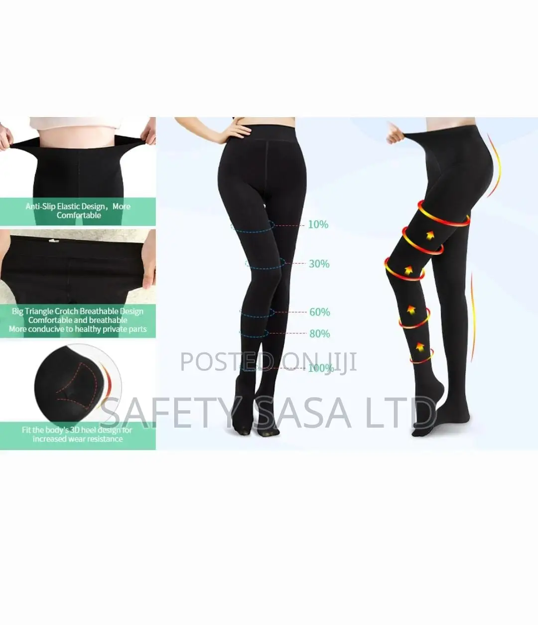 Medical Compression Stockings Pantyhose*Knee Length,*Thigh