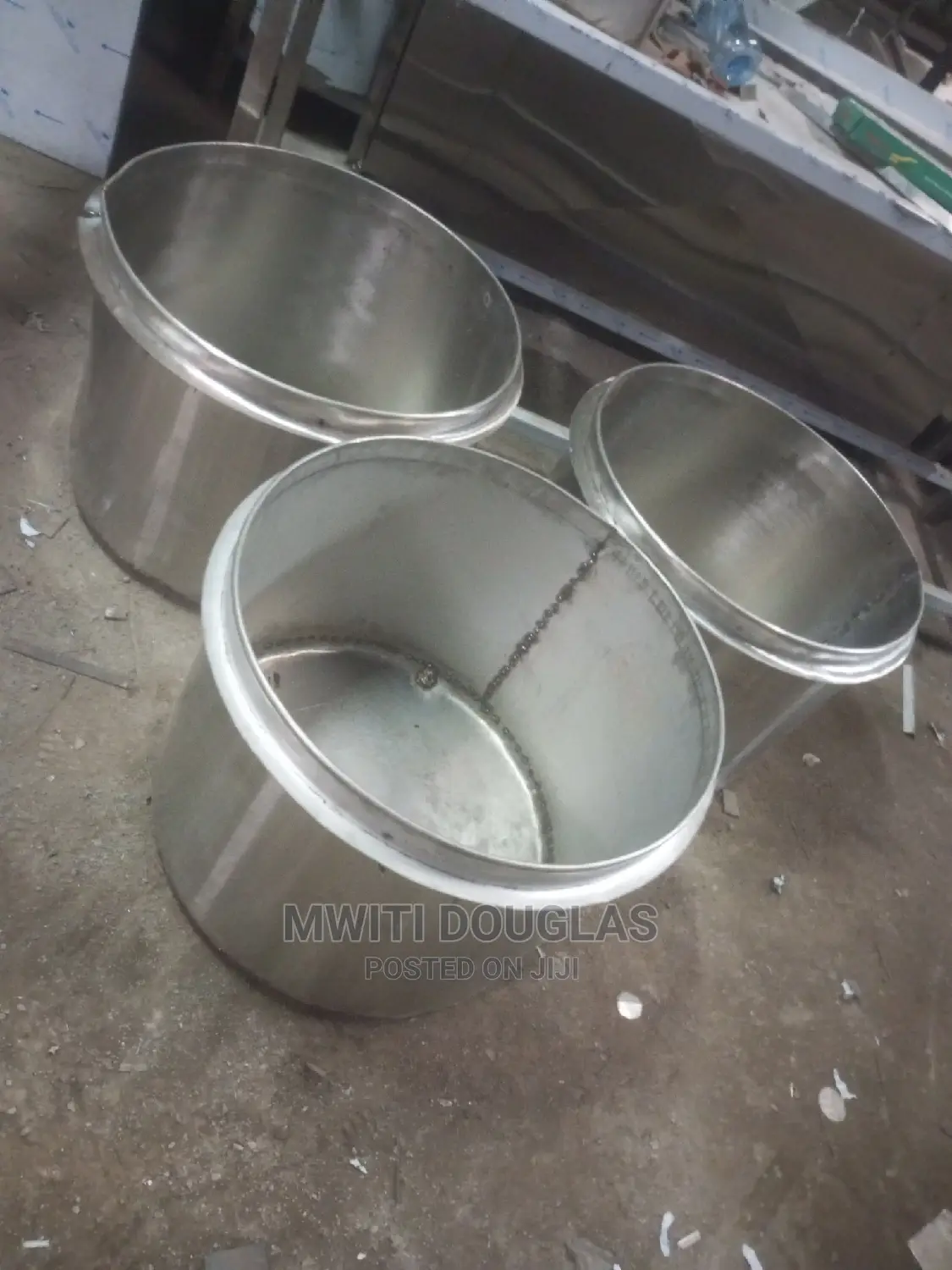 Stainless Steel 100ltrs Sufuria