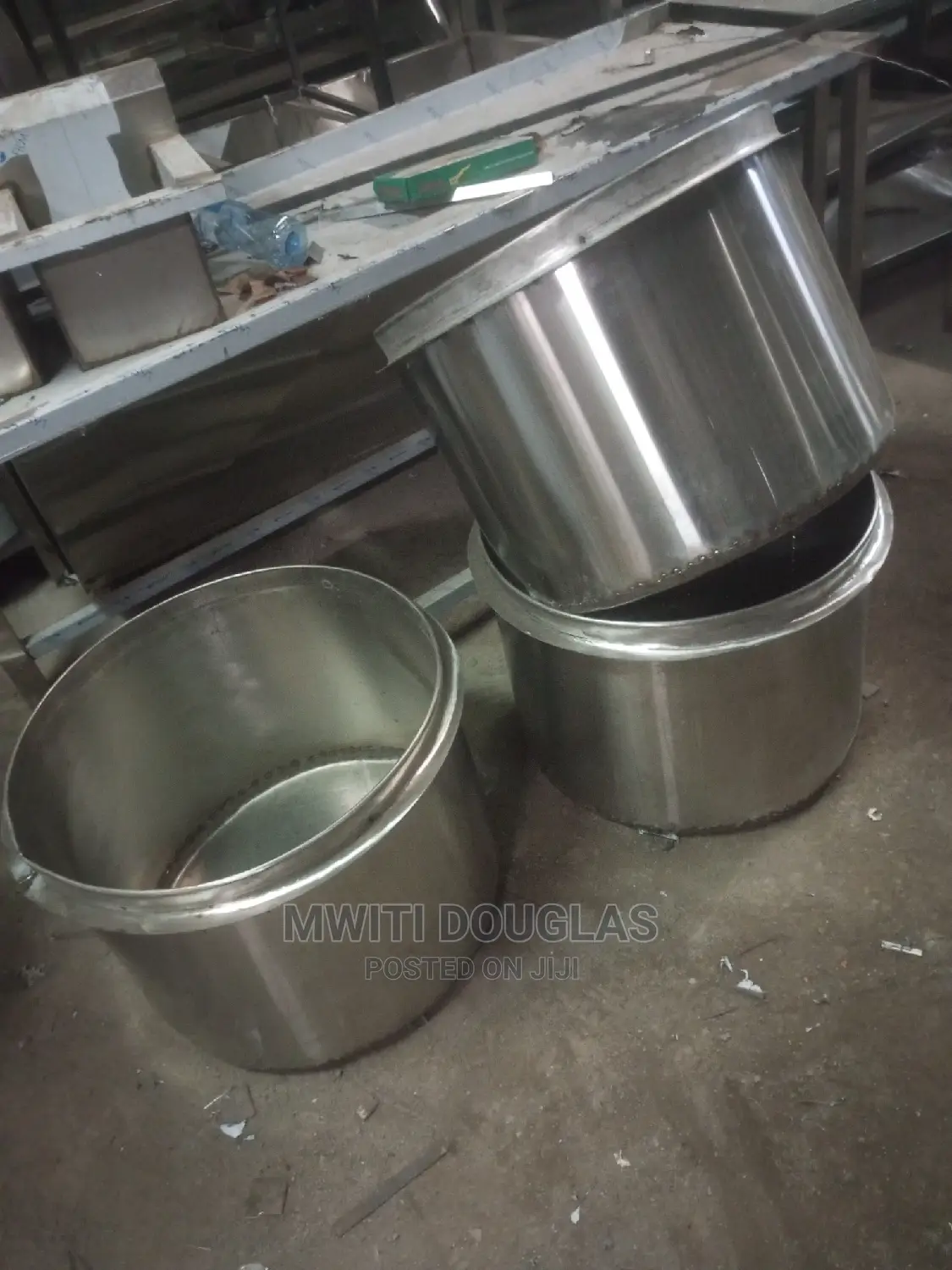Stainless Steel 100ltrs Sufuria