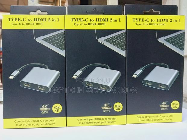 Usb C to Dual Hdmi Adapter Usb Type C to 2 Hdmi - thumbnail 2