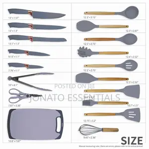 19pc Nonstick Kitchen Utensil Set
