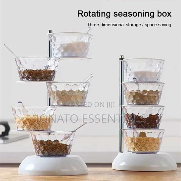 5 Layer Rotating Spice Seasoning Stand - thumbnail 3