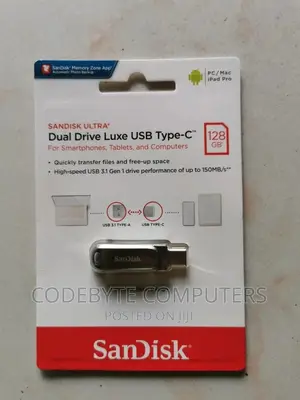 Sandisk Ultra Dual Drive Luxe USB Type-CTM Flash Drive 128GB