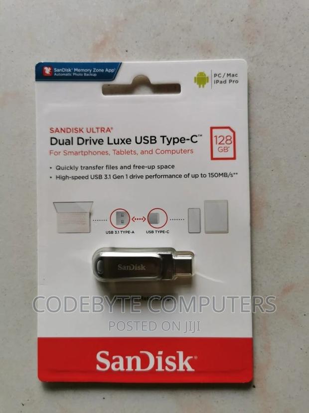 Sandisk Ultra Dual Drive Luxe USB Type-CTM Flash Drive 128GB