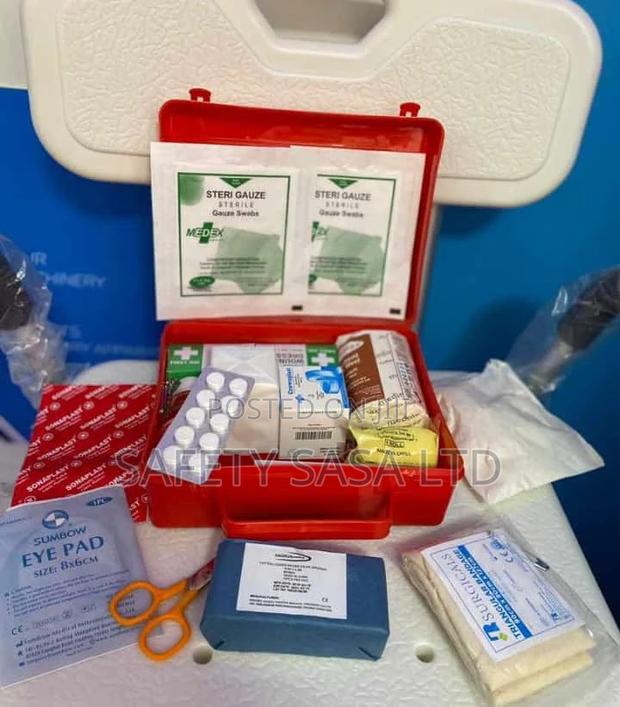 Red First Aid Kit for Office/ Car or Home Use