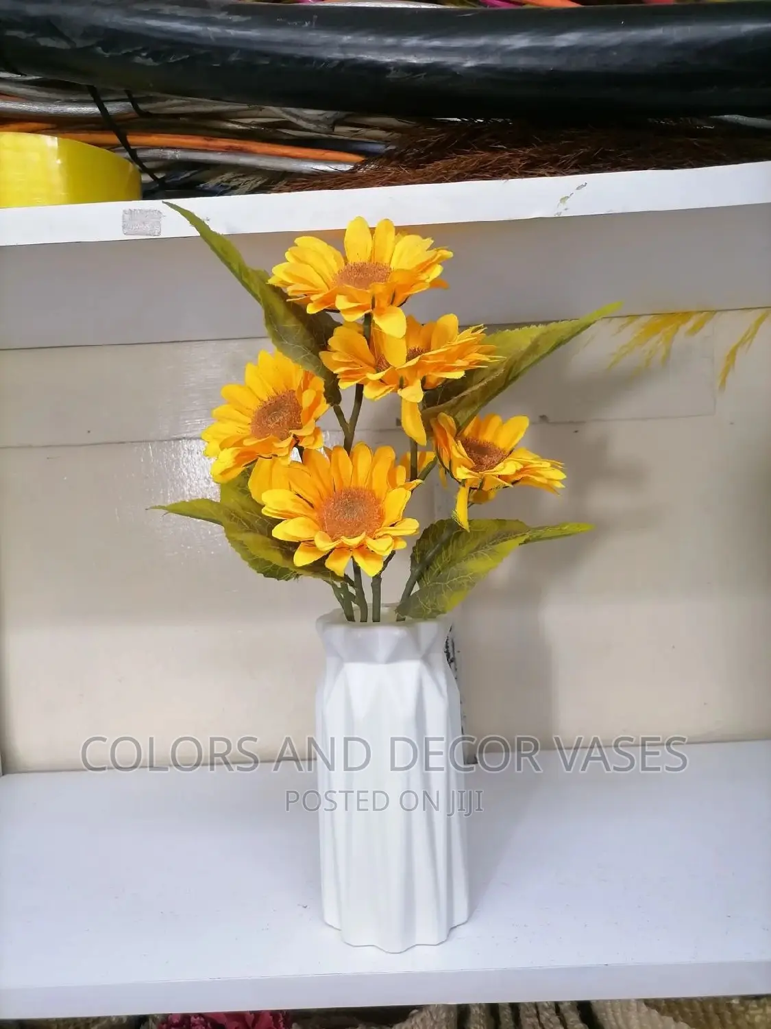 Sunflowers and Vase