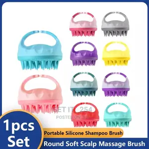 Portable Silicone Shampoo Brush /Scalp Massager