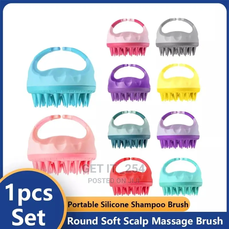Portable Silicone Shampoo Brush /Scalp Massager