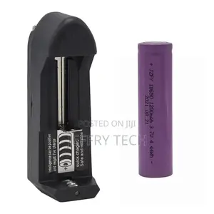 18650 RECHARGEABLE BATTERY 1200mah Plus Charger