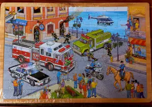 100pcs Fire Emergency Jigsaw Puzzle