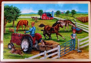 100pcs Horse Stable Jigsaw Puzzle - thumbnail 2