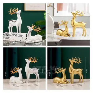 2 Packs of Luxury Deer Ornaments* Nordic Crafts Deco