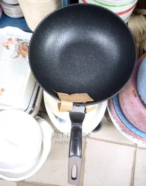 Deep Wok Pan, Granite Coated