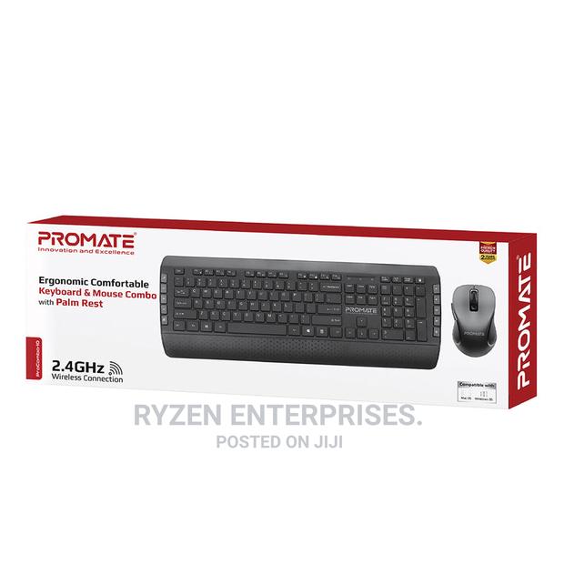 Promate Lightweight Keyboard Mouse Combo With Ergonomic - main view
