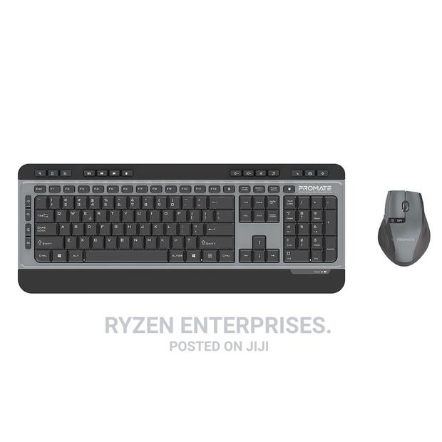 Promate Portable Wireless Slim Media Keyboard Mouse Combo