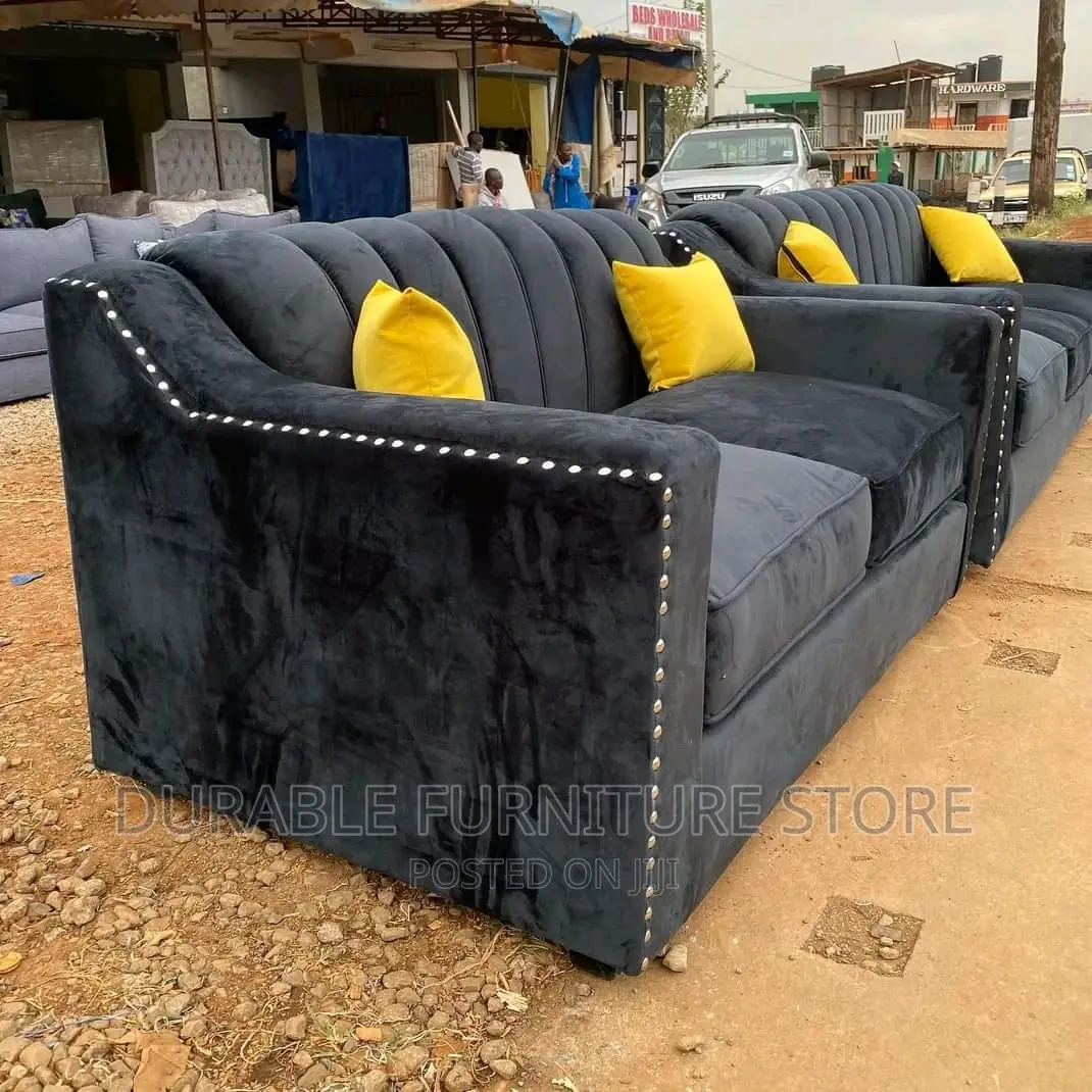 5 Seater Sofa Black