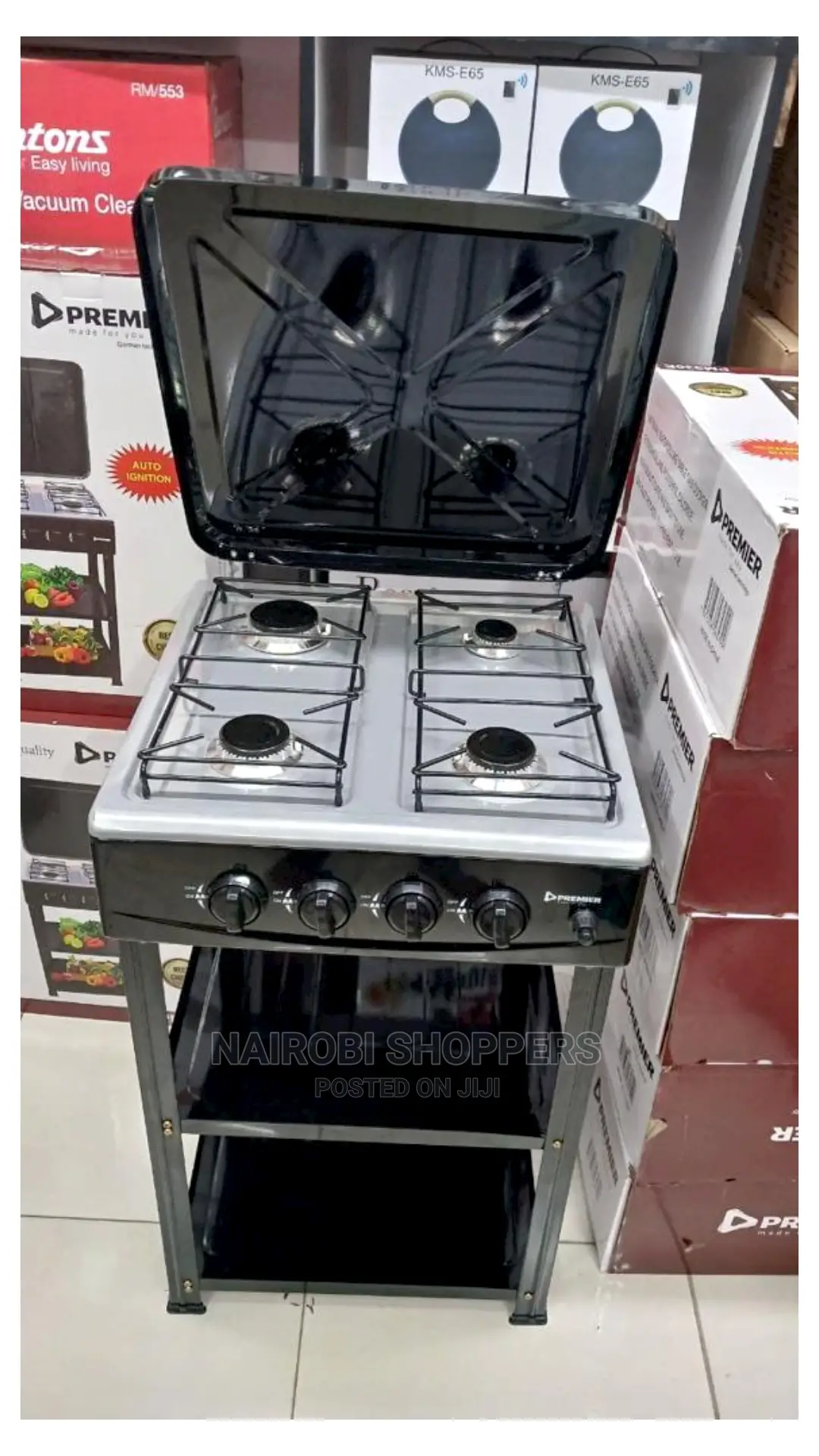 Gas Cooker 4 Burner With Stand