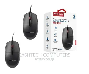 Promate 3 Button Wired Optical Mouse