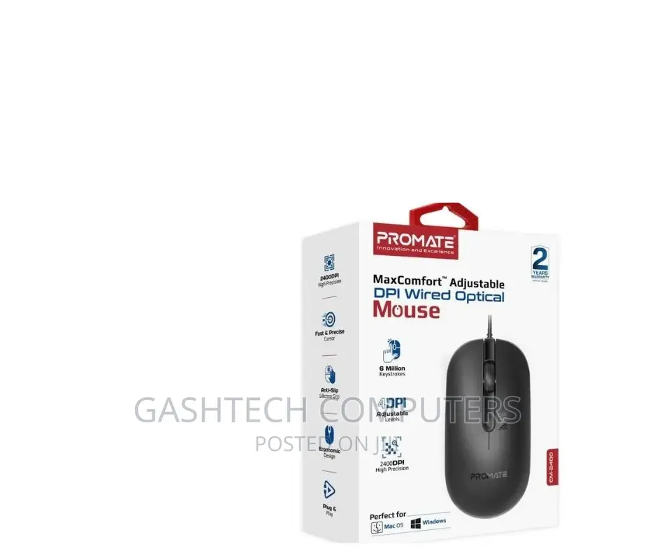 4 Button Wired Optical Mouse