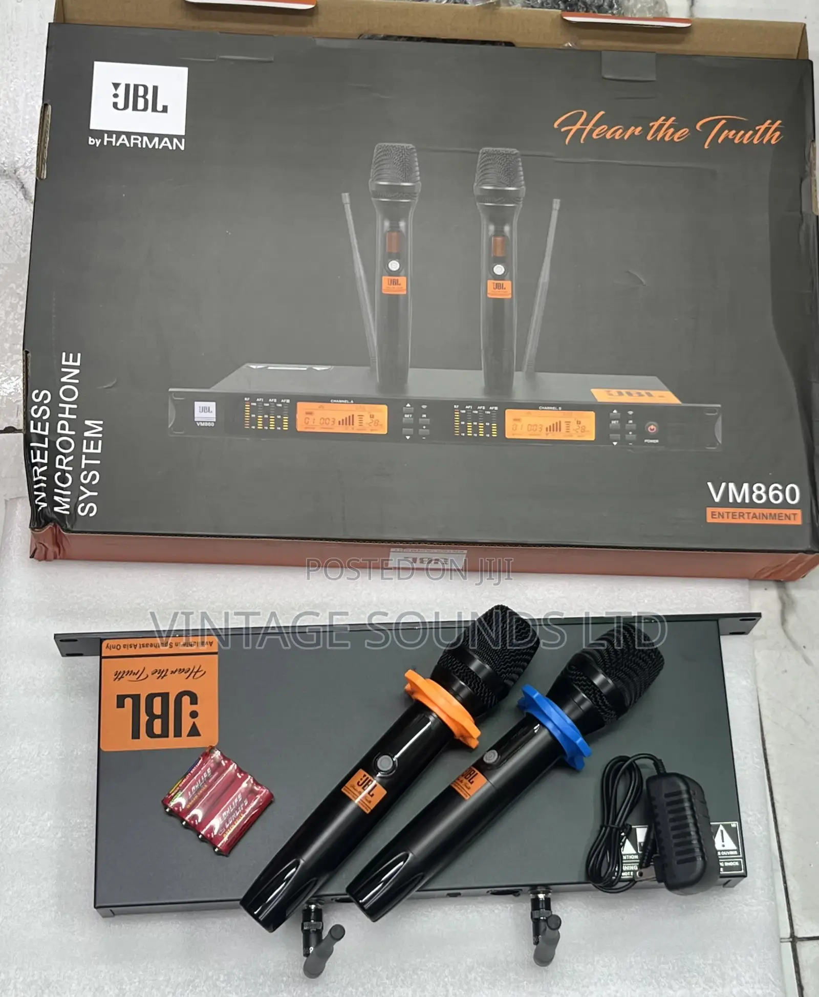 JBL VM860 Dual Wireless Microphone System