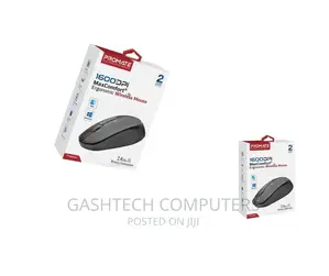 Black Wireless Ergonomic Mouse Promate