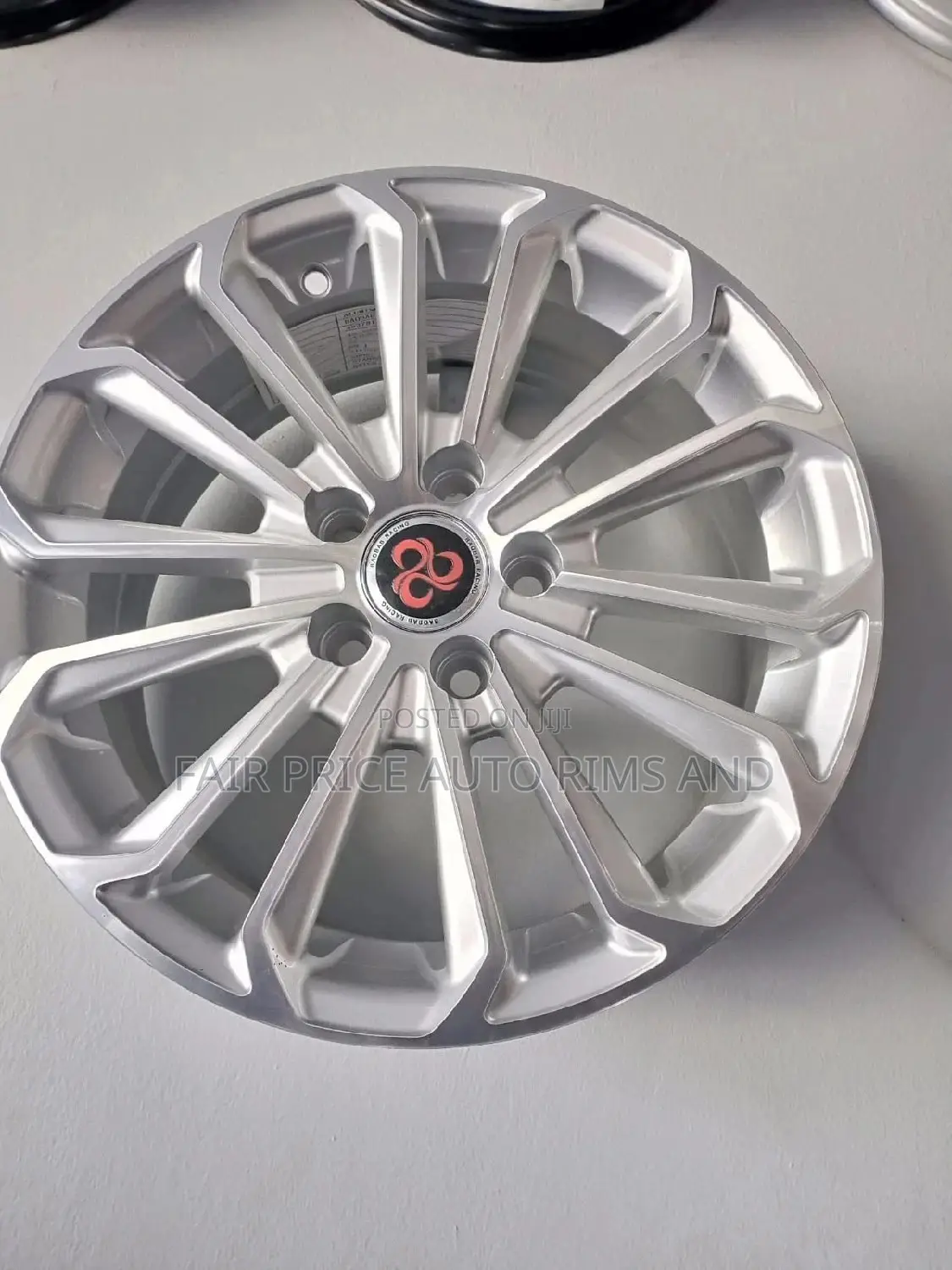 Rims Size 15/5/100 Normal Silver and Black Silver.