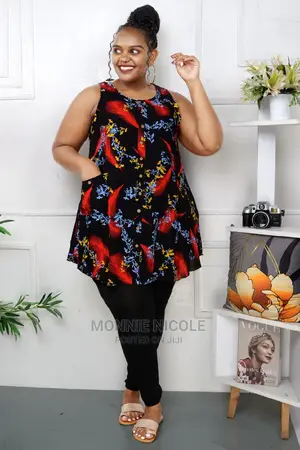 Flower Printed Top Dress Plus Tight/ Beach Wear/ Maternity