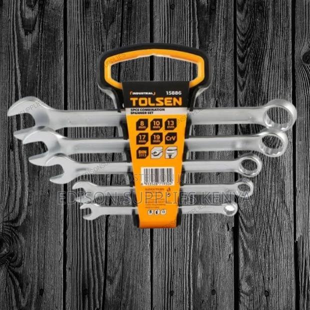 Tolsen Combination Spanners Set 5pcs - 15886 Spanners Set - main view