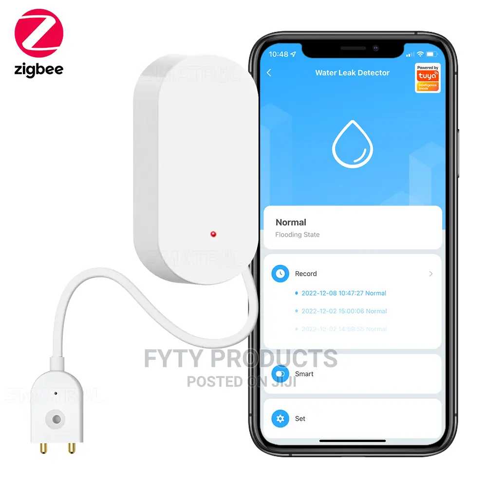 SMATRUL Tuya Zigbee 3.0 Water Leak Sensor Flooding Detector