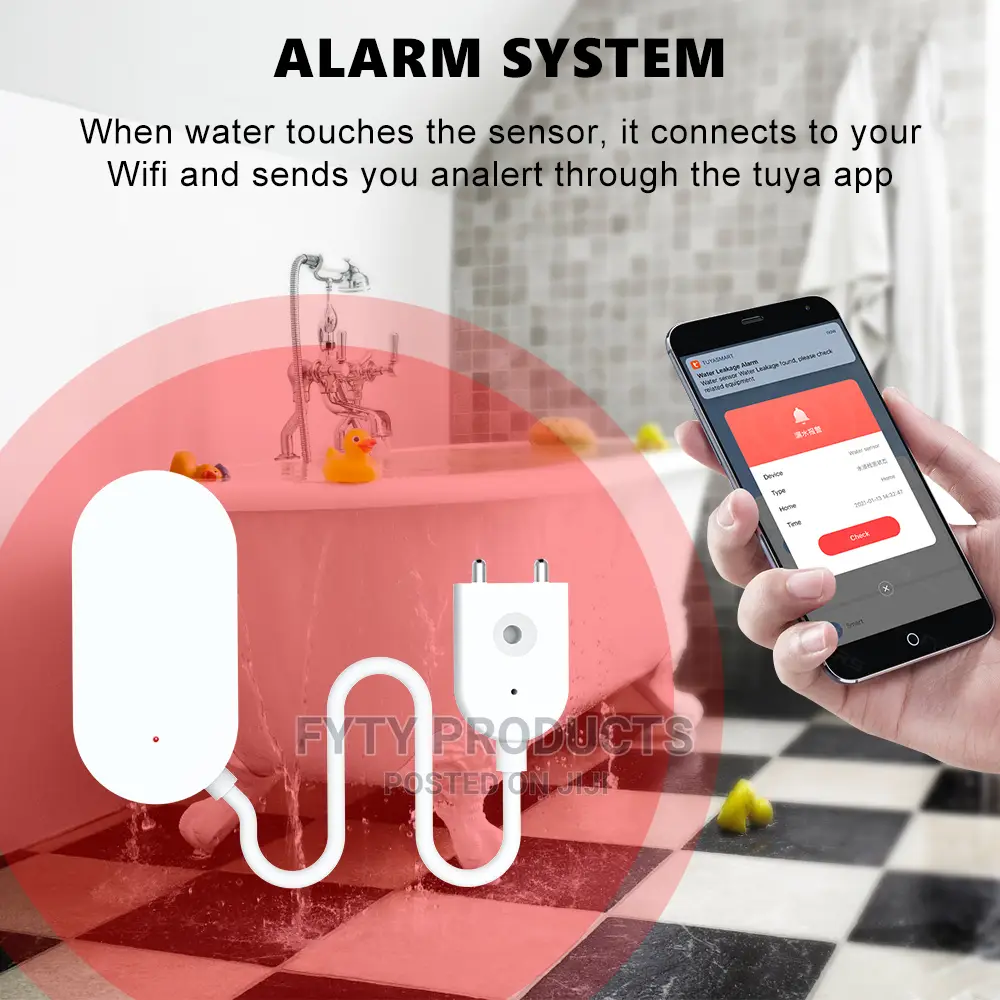 SMATRUL Tuya Zigbee 3.0 Water Leak Sensor Flooding Detector