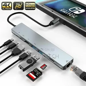 Jourmind 8 in 1 USB C Adapter,Type C HUB Ethernet HDMI Adapt