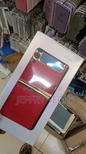 Synthetic Leather Samsung Galaxy Z Flip 3 Case - Red