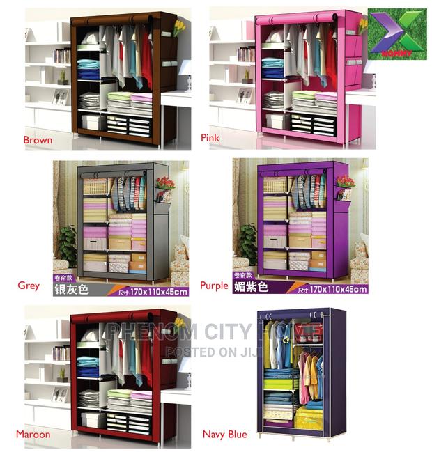Two Column Metallic Wardrobe