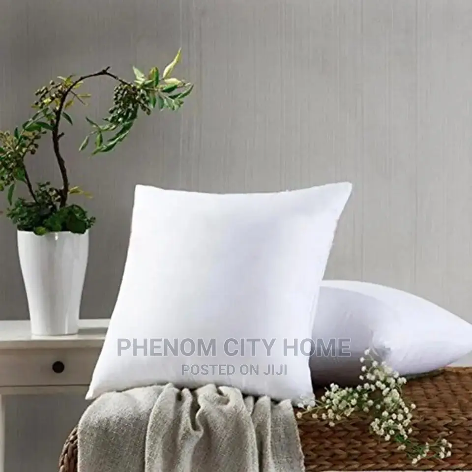 Fibre White Throw Pillow
