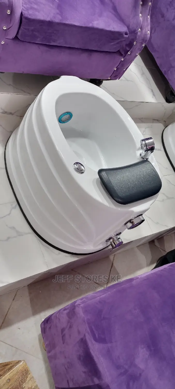 Silver White Pedicure Fibre Spa