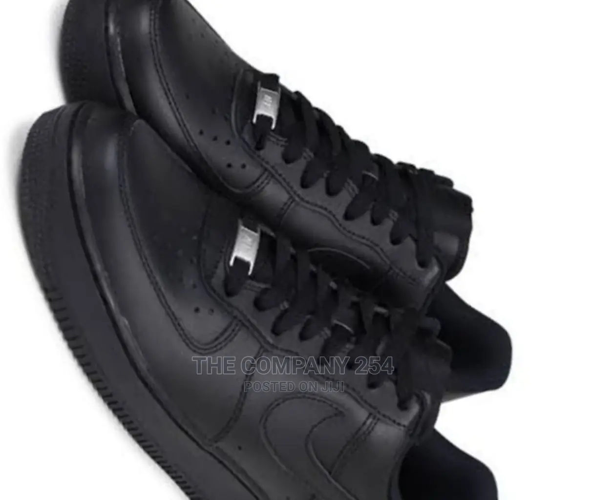 Black Designer Nike Air Force 1 Sneakers
