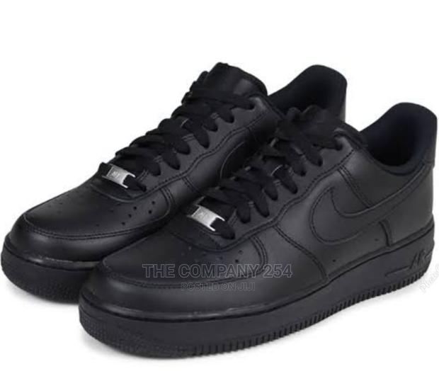 Black Designer Nike Air Force 1 Sneakers - thumbnail 2