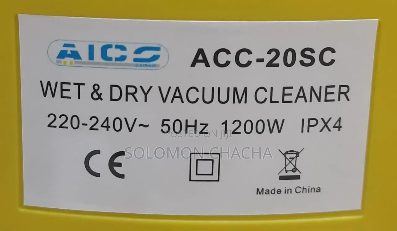 ACC-20SC AICO JAPAN Carpet Cleaner/Vacuum Cleaner 20 Litres