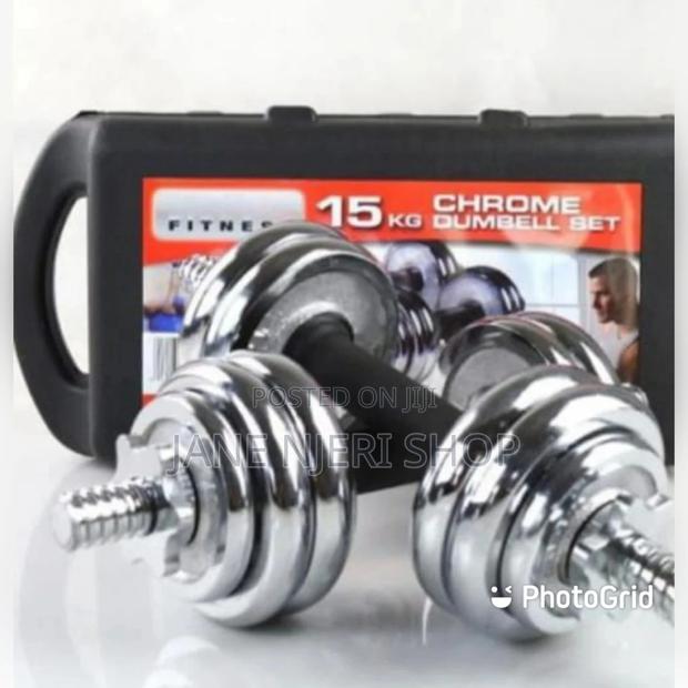 Dumbbells 15 Kg Chrome - main view