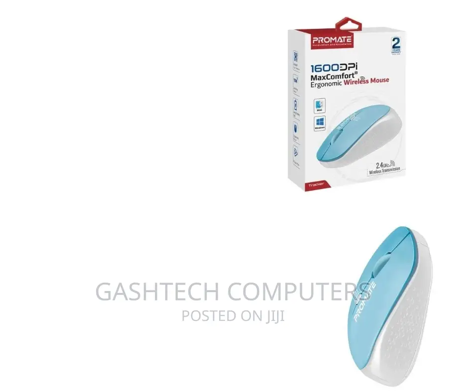 Promate Wireless Mouse, Blue^Promate Wireless Mouse, Blue