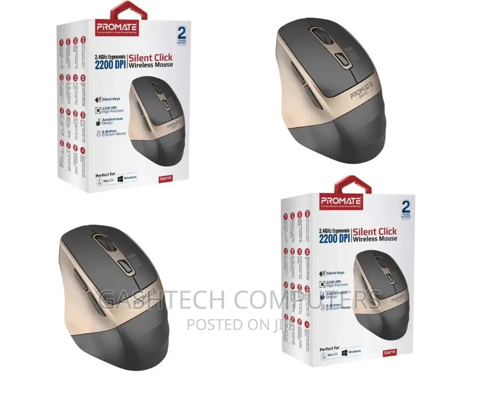 Wireless Opticamouse Promate Gold^Wireless Optical Mouse