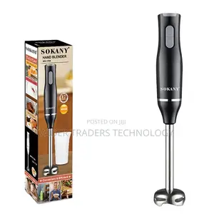 Sokany Hand Blender, 2 Speed With Stainless Steel Blades