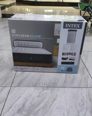 Intex Dura Beam Airbed With Inbuilt Electric Pump and Plush