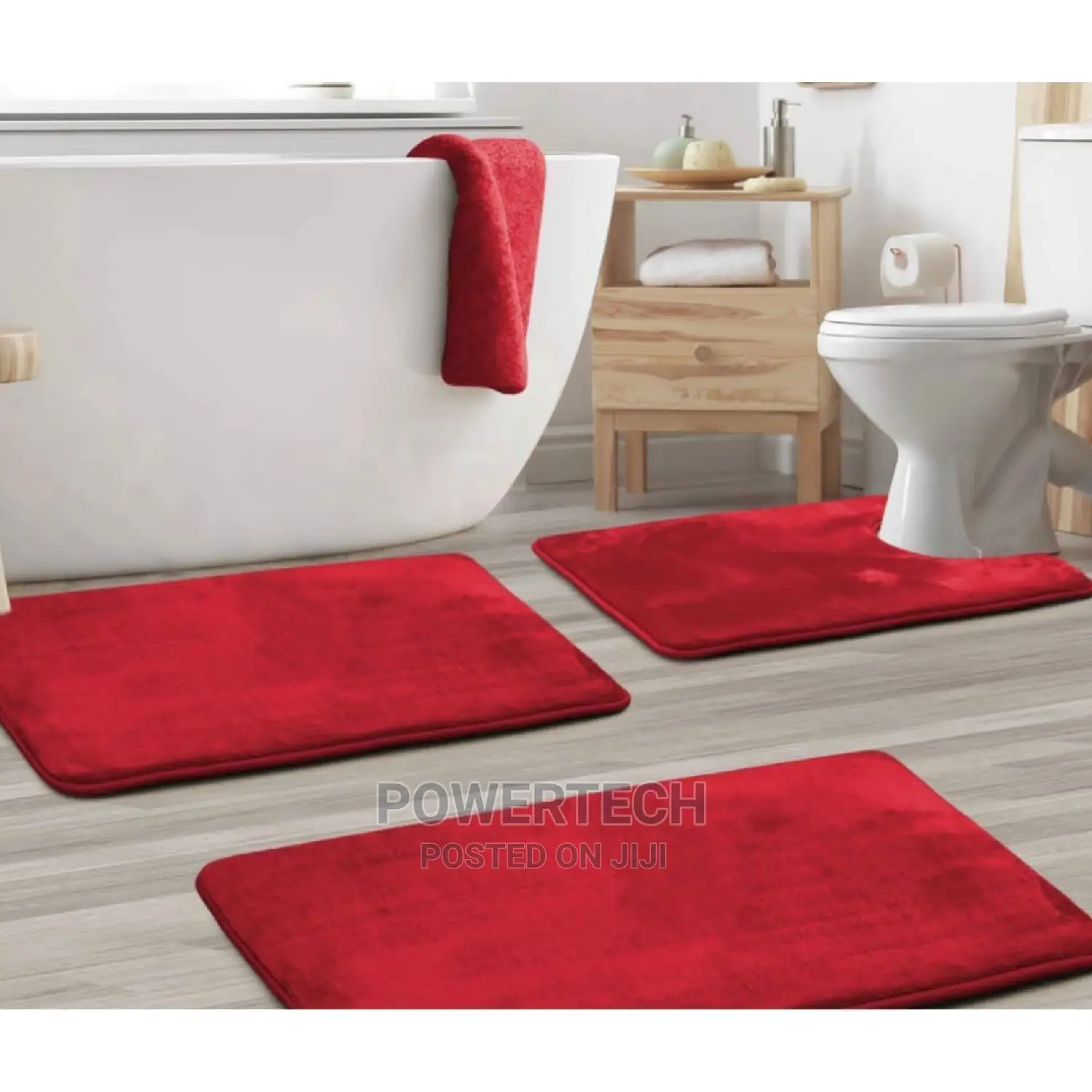 Memory Foam Bath Mat Set for Bathroom PLUSH AND COZY