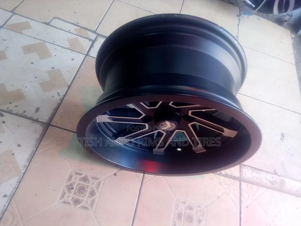 Silver and Charcoal Black 14 Inch Offset Rims Set