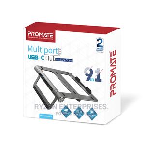 Promate Laptop Stand + Removable USB-C Hub With HDMI. - thumbnail 2