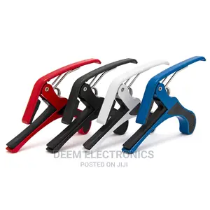Guitar Capo, White, Blue, Black and Red