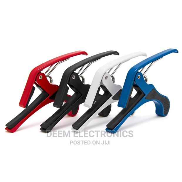 Guitar Capo, White, Blue, Black and Red - main view