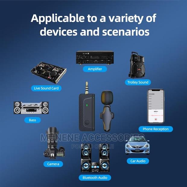 Dual Wireless Microphone 3.5mm Jack - Phones DSLR Camera - thumbnail 6
